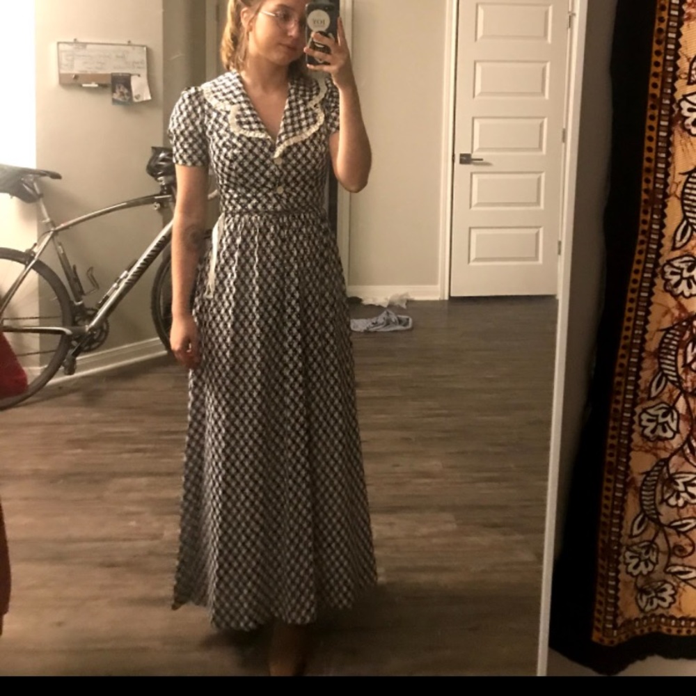 Vintage 2 Piece Picnic Dress